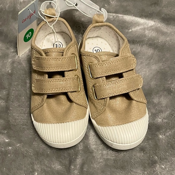 Cat & Jack Shoes Toddler Girls Gold Shimmer Sneakerscat Jack Poshmark